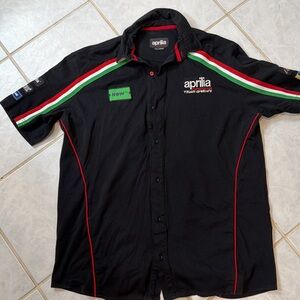 Black Aprilia Racing Shirt